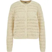 We fashion Casaco de malha amarelo claro
