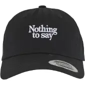 Mister tee Boné 'Nothing To Say' preto / branco