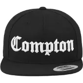 Flexfit Boné 'Gorra flextif negra plana compton snapback cap' preto