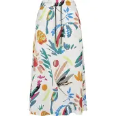 Urban Classics Saia Midi De Cintura Alta Viscose