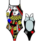 Turbo Maiô Queen Of Hearts
