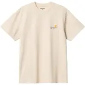 Carhartt WIP Camisa 'American Script' areia / branco natural