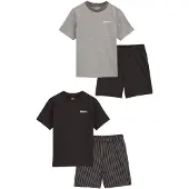 We fashion Pijama acinzentado / preto / branco