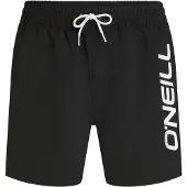 O'Neill Calções de banho 'Logo 16' preto / branco