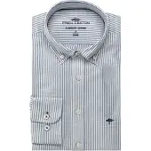 FYNCH-HATTON Camisa 'All Season' azul fumado / branco natural