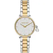 Michael Kors Relógios analógicos 'PYPER' ouro / prata / branco pérola