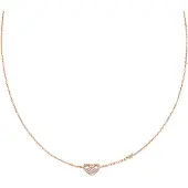 Emporio Armani Gold-plated Collana with zircons Heart EG3648221