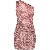 Faina Vestido castanho / cor-de-rosa