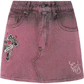 Ed Hardy Saia lilás / preto / branco