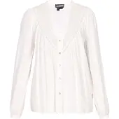 Dreimaster Blusa offwhite