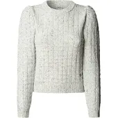 Pepe Jeans para mulher. PL7000131 Camisola Kera branca (S), Branco, Casual, Algodão