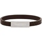 Emporio Armani Brown leather Bracciale EGS3251040