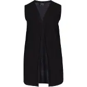 Usha Colete de malha 'Classic' preto