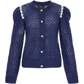 Faina Casaco de malha navy