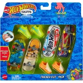 Hot Wheels Pack De 4 Fingerboards Tricked Out Skate