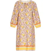 Gaya Vestido marinho / amarelo / lilás