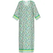Gaya Vestido 'Boho' creme / limão / menta / verde claro