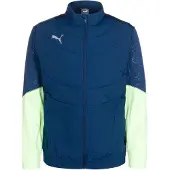 Puma Casaco deportivo 'Individual' azul escuro / cinzento / menta