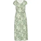Usha Vestido 'Casual' castanho / abe / verde claro / branco