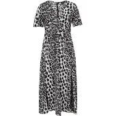 Faina Vestido 'Festive' navy / cinzento / cinzento claro