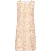 Usha Vestido de verão bege / branco