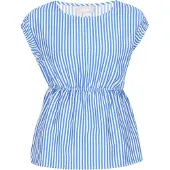 Usha Blusa azul / branco