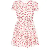 Mymo Vestido 'Young Fashion' verde / vermelho / branco
