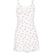Mymo Vestido 'Young Fashion' verde claro / vermelho florescente / branco