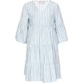 Usha Vestido azul pastel / branco