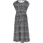 Usha Vestido preto / branco