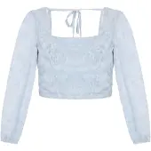 Faina Blusa 'Festive' azul claro