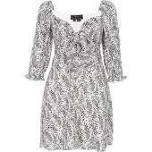 Faina Vestido de verão 'Festive' preto / branco