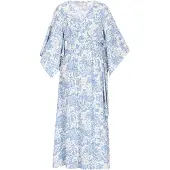 Usha Vestido azul claro / branco