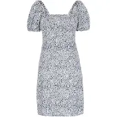 Faina Vestido 'Festive' azul fumado / opal / branco natural