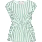 Usha Blusa 'Casual' menta / branco