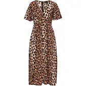 Faina Vestido 'Festive' bege / castanho / castanho claro / preto