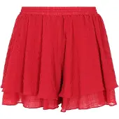 Faina Calças 'Festive' vermelho vivo