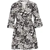 Usha Vestido preto / branco