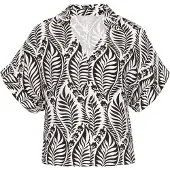 Usha Blusa preto / branco