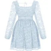 Faina Vestido azul claro