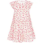 Mymo Vestido verde claro / vermelho / branco
