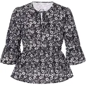 Usha Blusa preto / branco
