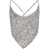 Faina Top 'Festive' taupe / greige / offwhite