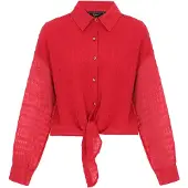 Faina Blusa 'Festive' vermelho