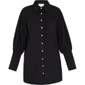 Usha WHITE LABEL Blusa 'Minimalistic' preto