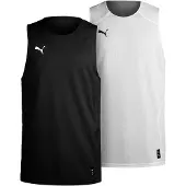 Puma Camisa funcionais 'Hoops Team Reverse' preto / branco