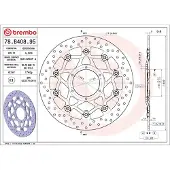 Brembo Disco De Freio Flutuante Oro 78b40895