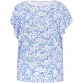 FELIPA Blusa 'Fashion Look' azul / branco