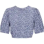 Nelice Blusa safira / preto / branco