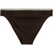 We fashion Cueca biquíni creme / castanho escuro